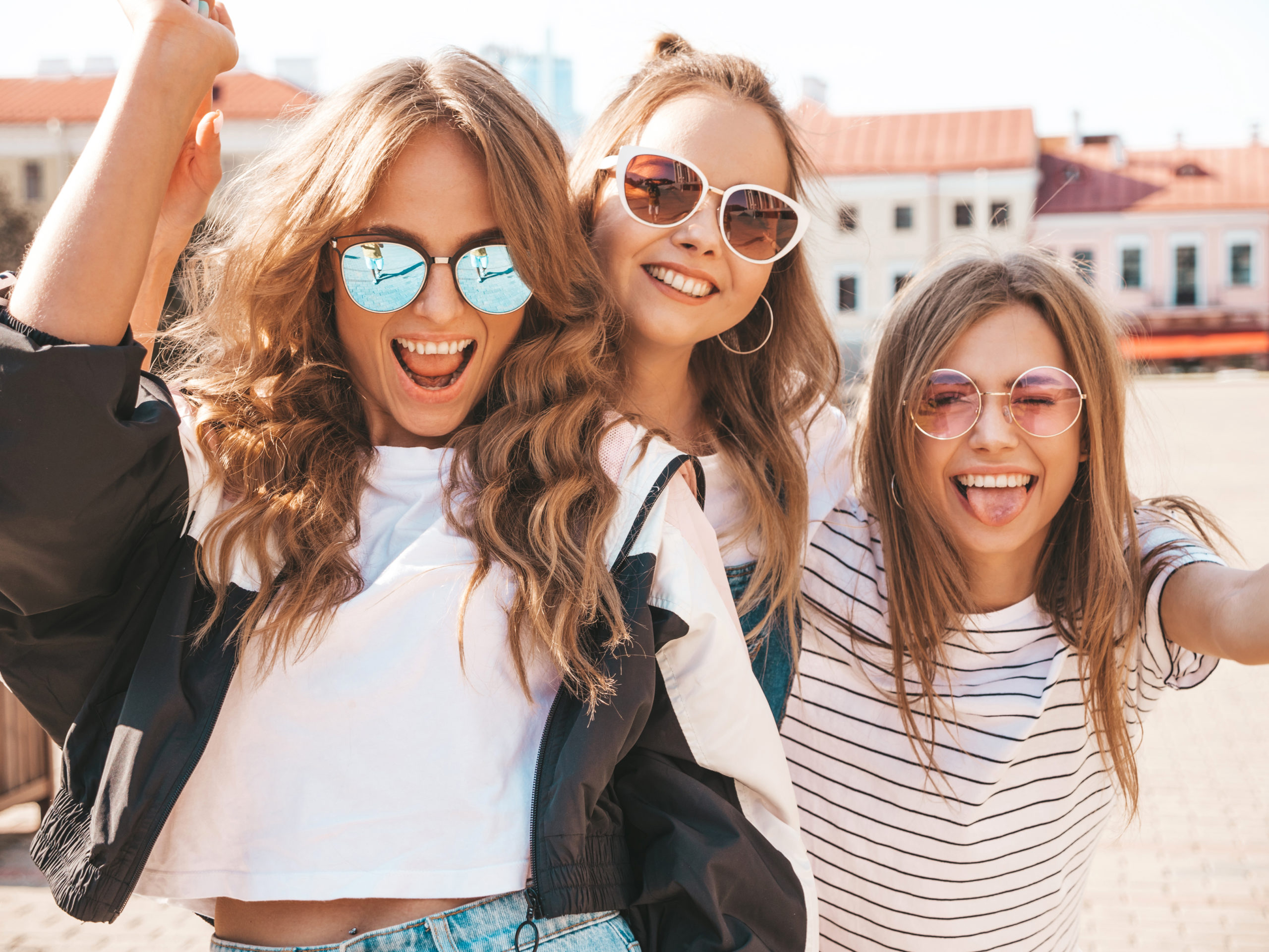 Portrait,Of,Three,Young,Beautiful,Smiling,Hipster,Girls,In,Trendy New Born Care